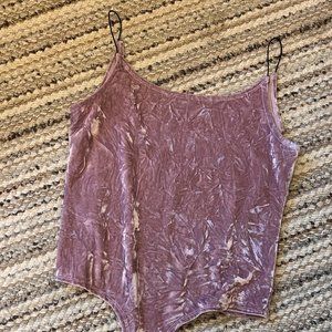 Lavender Velvet Bodysuit